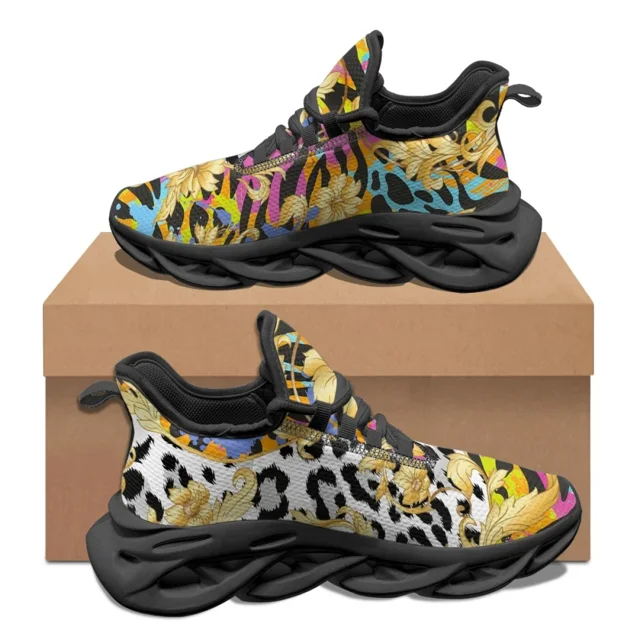 Zapatos barrocos dorados para mujer, estilo moderno, planos clásicos para hombre, diseño de marca, plataforma portátil, zapatos personalizados para mujer, novedad