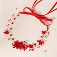 thumbnail image 4 of Miangastore Bandeau Fleur Mariage Bandeau de Mariée Accessoire Cheveux pour Adolescente, 4 of 8