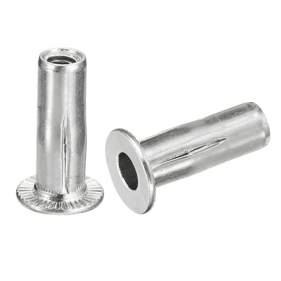 1/4-20 Multi-Grip Rivet Nuts, 8pack Pre-Bulbed Insert Nut 304 Stainless Steel