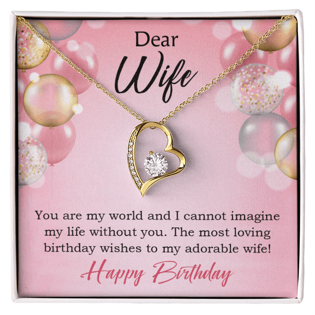À Ma Femme Adorable Femme! Message d'Anniversaire pour Toujours w Message Card