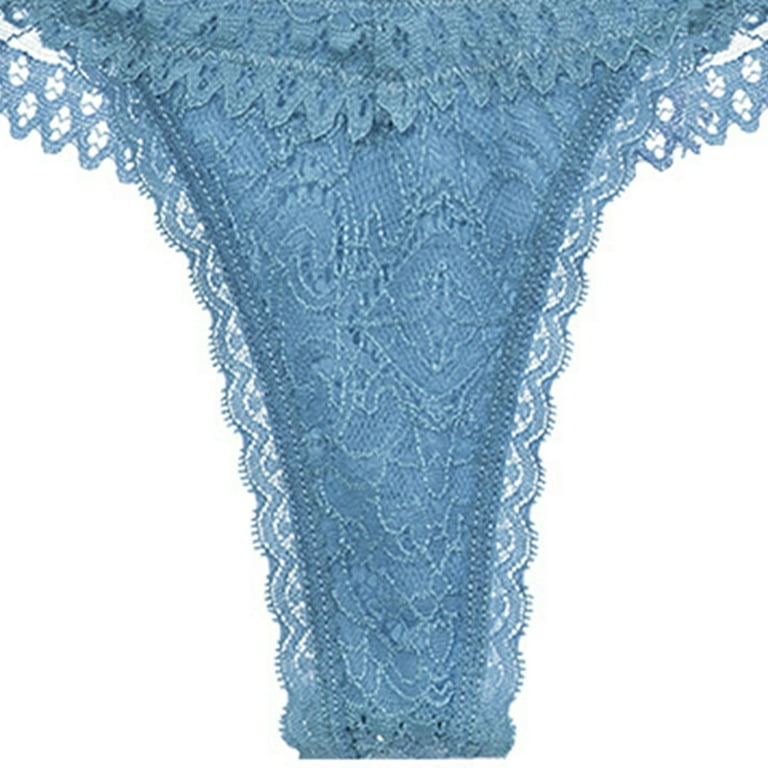 HUPOM Cute Underwear For Women Underwear For Women In Clothing Briefs  Leisure Tie Drop Waist Blue XL 