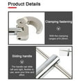 thumbnail image 3 of Steel Multifunctional Sink Wrench Carbon Steel Faucet Sewer Pipes Bathroom Plumbing Installation Disassembly Tool 180 Movable Heads 8-28mm Clamping Ranges, 3 of 7