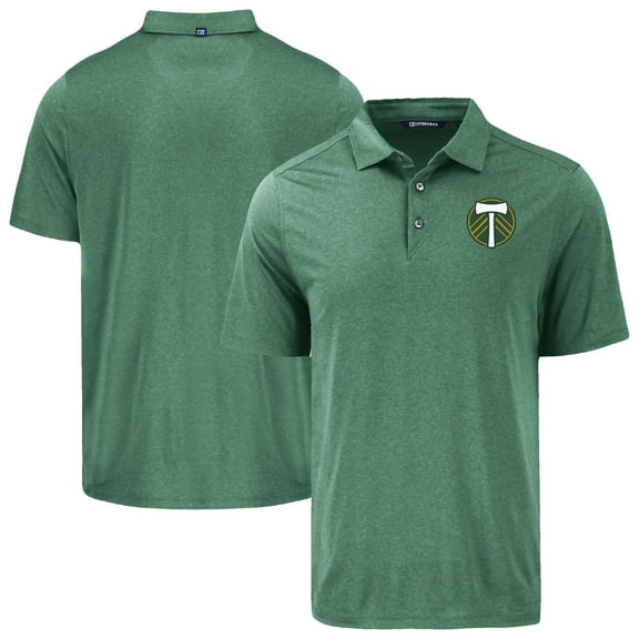 Men's-Cutter & Buck  Hunter Green Portland Timbers Coastline Epic Comfort Eco Recycled Polo