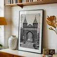 thumbnail image 5 of Soldiers & Sailors Memorial Arch, Hartford B&W - Hartford Connecticut Photography Architecture Black and White Cityscape Street Photography Vintage Bridge Black Framed Wall Art Print 5 x 7 inches, 5 of 8