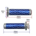 thumbnail image 2 of CNC Scale Hand Grip 7/8" Blue Universal Gel Handle Bar 22mm Left Right Front, 2 of 3