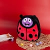 Ladybug Cartoon Cute Animal Plush Backpack Toddler Mini School Bag for Kids