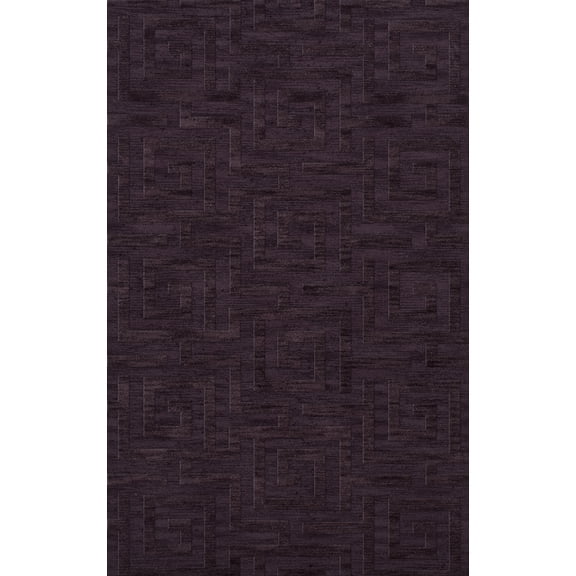 Dalyn Dover Area Rug DV13 Dv13 Grape Ice Squares Maze 9' x 12' Rectangle