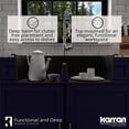 thumbnail image 5 of Karran 33 In. x 22 In. Black Quartz Drop-In Double Bowl Kitchen Sink QT-810-BL, 5 of 6