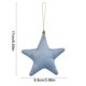 thumbnail image 3 of Set de colgantes decorativos en forma de estrella 5 piezas • Adornos colgantes de tela con aspecto de vidrio marino • Detalles de decoración multicolor • Decoración para ventanas, paredes y regalos, 3 of 6