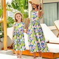 thumbnail image 2 of Delliss Mommy and Me Dresses Floral Printed Sleeveless Tank Maxi Dress for Mother and Daughter Summer Casual Sundress Beach Dress, 2 of 6