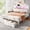 White, variant on Romorgniz Full Size Bed Frame with Headboard Bed Frame with Hidden Storage Compartment Upholstered Bed Frame with 2 Drawers & Outlets,White