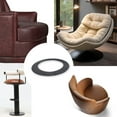 thumbnail image 3 of Round Non Slip Recliner Pad Swivels Chair Pad Grippers Floor Protectors Durable, 3 of 10