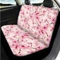 thumbnail image 3 of Uorisanigo Pink Cherry Blossom Automobile Seat Cover Sets 14 Pcs with Comfortable Decorative Cars Headrest Cover Steering Wheel Cover Armrest Cover Car and Auto Seat Belt Cover Fit Car,Suv, 3 of 6