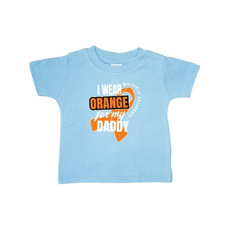 

Inktastic I Wear Orange For My Daddy Multiple Sclerosis Awareness Gift Baby Boy or Baby Girl T-Shirt