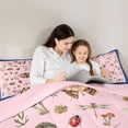 thumbnail image 5 of Homewish Teens Chic Floral Mushroom Bedding Comforter Set 2pcs,Ladybug Moth Dragonfly Twin Comforter Sets Microfiber,Exotic Style Breathable Bedding Set,Ultra Soft Home Decor,Reversible, 5 of 8