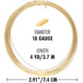 thumbnail image 4 of The Beadsmith Half-Round Craft Wire – Soft Temper Jewelry Wire, Gold Color, 18 Gauge, 4 Yards, 4 of 6