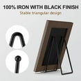 thumbnail image 3 of 3 Pack 6 Inch Plate Stands for Display Picture - Vinyl Table Top Display, Decorative Metal Frame Holders for Book , Photo and Platter, Tabletop Art, Black 3 Packs, 3 of 8
