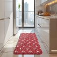 thumbnail image 4 of Red Christmas Deer and Snowflake Pattern Kitchen Rug Mat,Kitchen Runner Rugs Non Skid Washable,Decorative Kitchen Floor Mats for Kitchen,Sink,Laundry,17"x47.2", 4 of 7