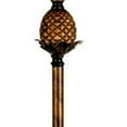 thumbnail image 3 of 65" Antique Gold And Brown Traditional Pineapple Floor Lamp With Brown Bell Shade, 3 of 7