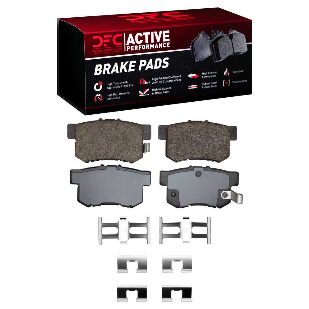 Dynamic Friction Company 1115-0536-01 DFC Active Performance Pads and Hardware Kit