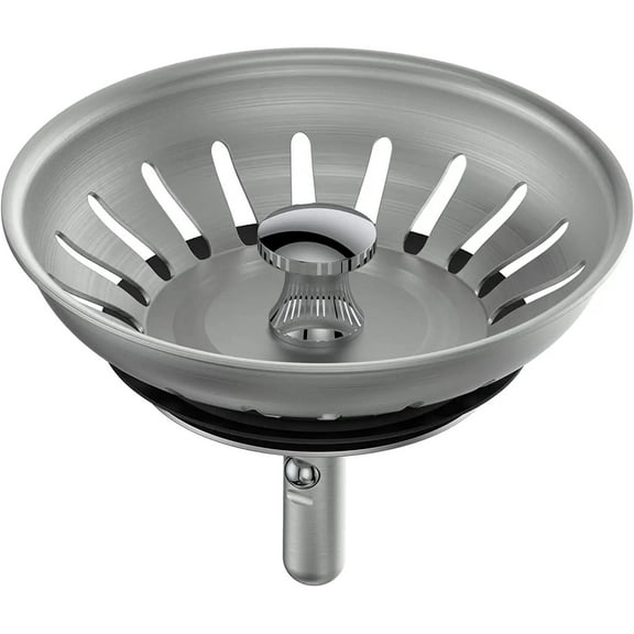 Kitchen Sink Stainless Steel Strainer Waste Plug Filter Drain Stopper Basket