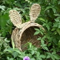 thumbnail image 2 of 2X Woven Straw Pet Rabbit Hamster Guinea Pig Cage Nest House Toy Chinchilla Bed, 2 of 6