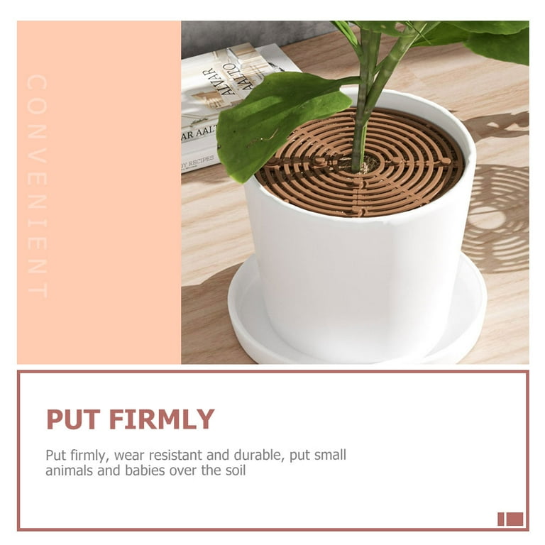 2 Pcs Grid Flower Pot Cover Plant Protectors Animals Soil Indoor Pots Plants Net Baby