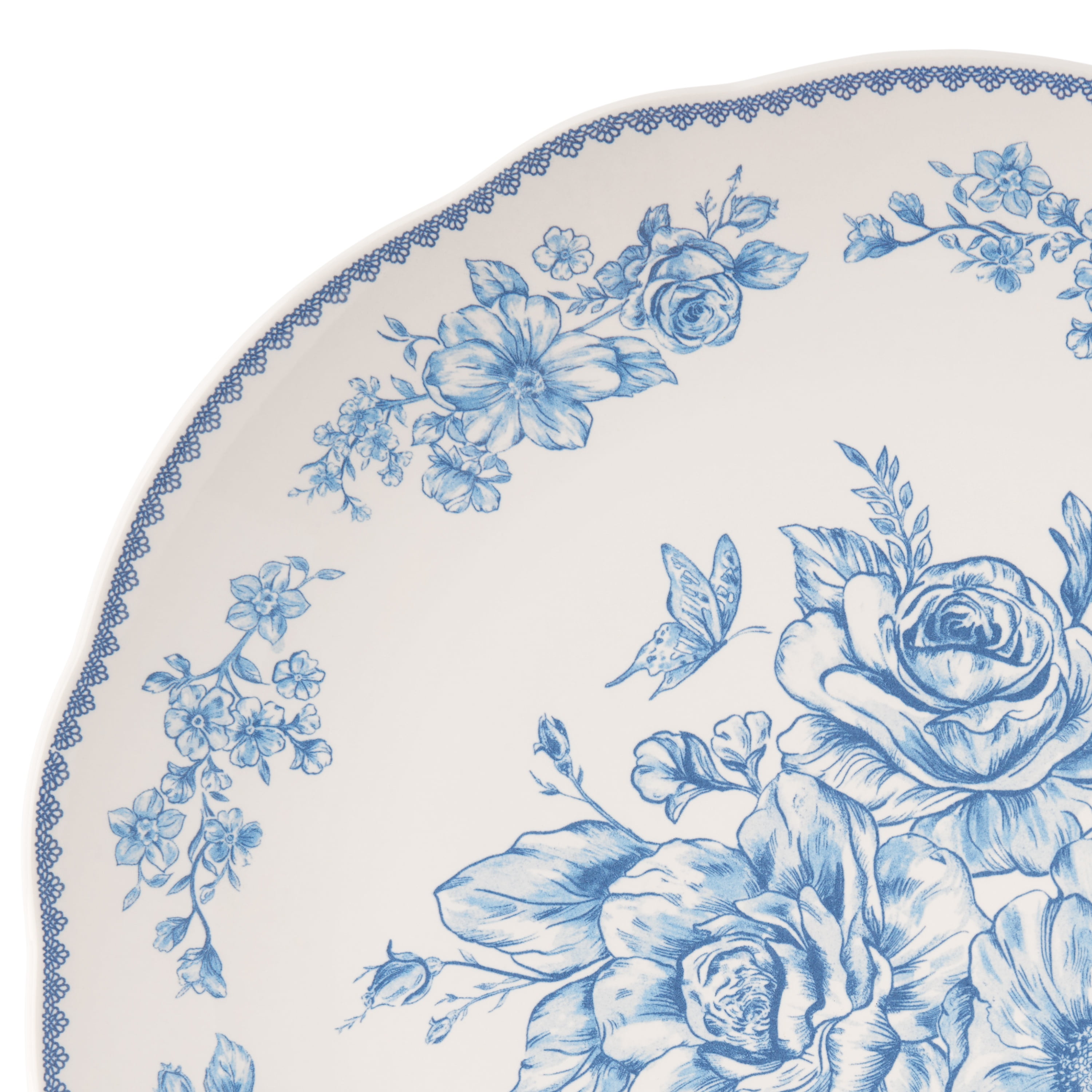 The Pioneer Woman Agatha Stoneware Dinner Plate, Blue