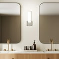 thumbnail image 6 of Luxrite 14" LED Wall Sconces, Brushed Nickel, Bathroom Vanity Light, 5 Color Options, 1050 Lumens, Dimmable, Square, 6 of 7