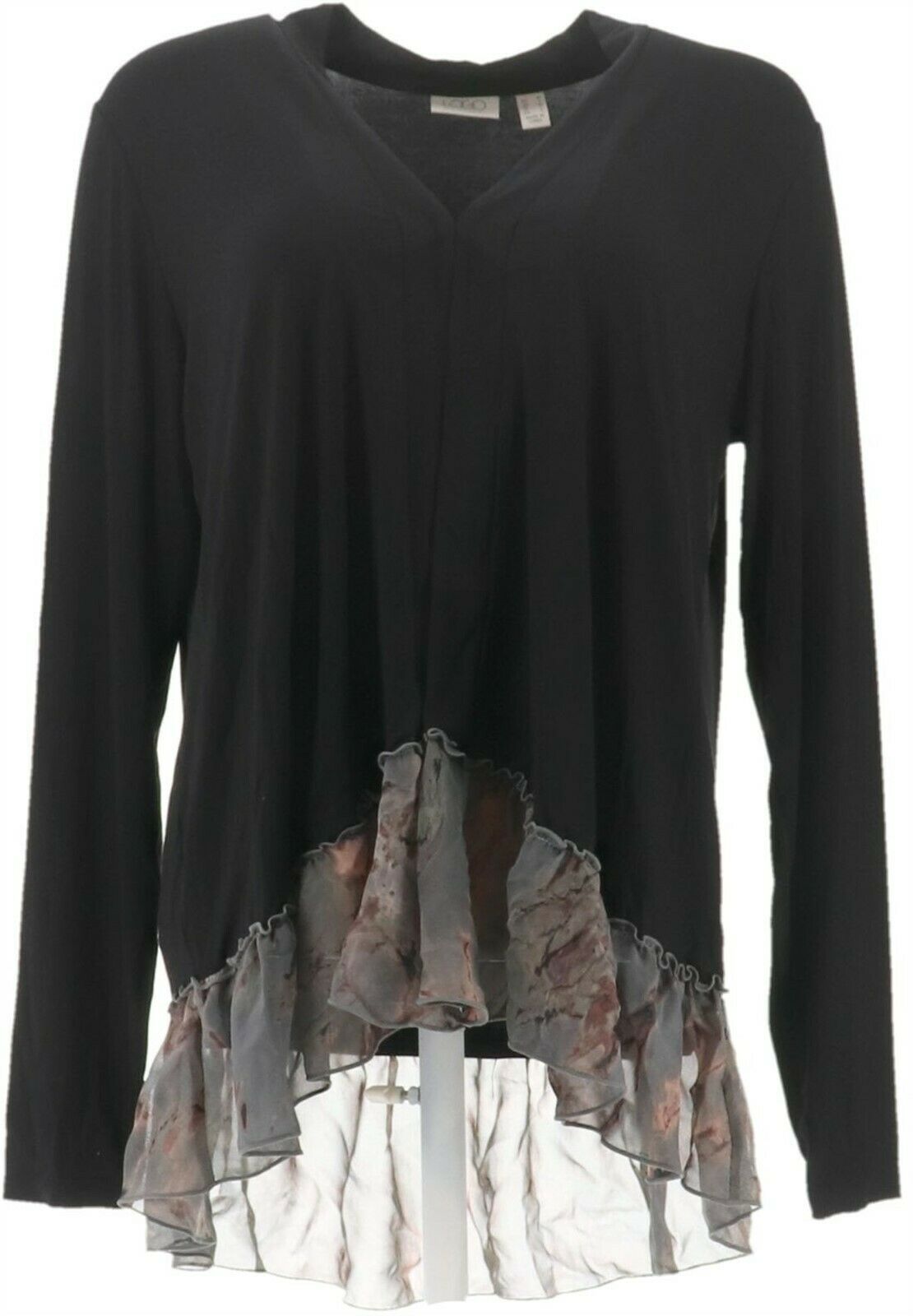 LOGO Lori Goldstein Rayon 230 Cardigan 