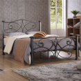 thumbnail image 2 of Hodedah Complete Metal Twin Size Bed in Black Silver, 2 of 5