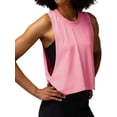 thumbnail image 2 of Large Armhole Tank Tops for Women - Workout Sport Yoga Running Gym Loose Crop Sleeveless Shirts Peach Color S, 2 of 7