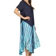 thumbnail image 4 of Sakkas Viveka Embroidered Caftan Dress - Navy - One Size, 4 of 5