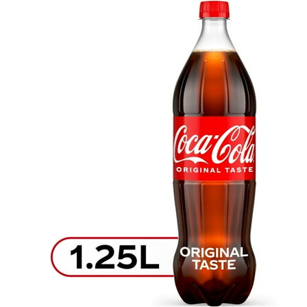Pack of 2 - Coca-Cola Classic Soda Bottle 1.25 liter