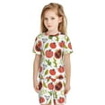 thumbnail image 2 of JUNZAN Tomatoes for Boys Girls Pajama Sets Toddler Sleepwear Summer Jammies 2pcs PJs, 2 of 7