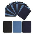 thumbnail image 2 of veasfak 18 PIECES RECTANGULAR IRON ON DENIM PATCHES THAT CLOTHING JEANS JACKET PANTS, 2 of 9