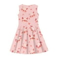 thumbnail image 3 of CLOHOMIN Pink Pig Junior Sleeveless Dresses for Girls Soft Round Neck Tank Sundress for Home School Holiday Playwears Comfy A Line Pleat Dress Size 9-10, 3 of 6