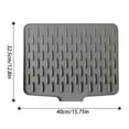 thumbnail image 5 of Sloped Silicone Drain Mat, Heat-Resistant & Non-Slip Dish Drying Mat, Multi-Purpose Kitchen Counter Mat, 5 of 5