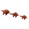 thumbnail image 3 of Large Frog Guiro Rasp Frog Sound Maker Around 6 Inches Long Solid Wood Material Musical Percussion Instrument Educational Instrument Tool with Wooden Stick Tan, 3 of 7
