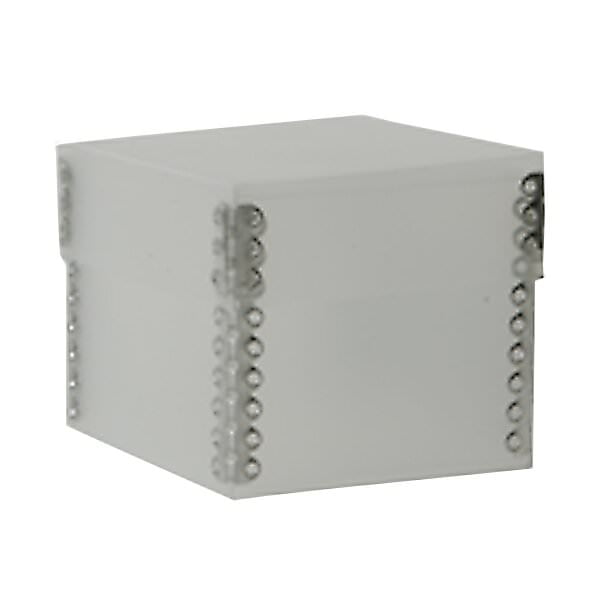 JAM Plastic Nesting Boxes, 3.3x3.3x2.8, Clear, 1/Pack