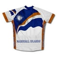 thumbnail image 2 of Marshall Islands Flag Short Sleeve Cycling Jersey  for Men - Size S, 2 of 3