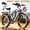 6OOOW 60V 20Ah 45m/h White Orange, variant on PUJH Fat Tire Dual Motor Electric Bike for Adults, 6OOOW, 60V, 45 mh, Long Range, 24 Inch, Full Suspension, Hydraulic Disc Brake, Off Road Ebike