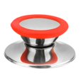 thumbnail image 2 of Universal Stainless Steel Anti-scald Pot Cover Knob Household Pot Cover Knob Kitchen Antislip Pan Lid Handle Grip Cookware Kitchenware Red Small, 2 of 8