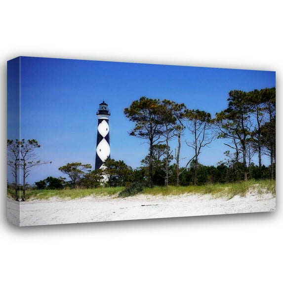 Alan Hausenflock 44x31 Gallery Wrapped Canvas Wall Art Titled - Cape Lookout Light III