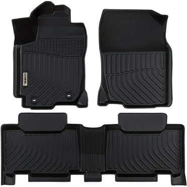 Black Liners Replacement for Floor Mats Toyota RAV4 2014 2015 2016 2017 2018 (not rav4 Hybrid) Heavy Duty All Weather Guard Front Rear Car Carpet-Custom Fit-Tough/Durable/Odorless