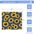 thumbnail image 4 of Brilliant Sunflower Washcloth 12x12in Set, 2 Pack Absorbent Cotton Towel Square Kitchen Dishes Towels, Soft Cleaning Face Hand Towel Fast Drying, 4 of 7