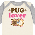 thumbnail image 4 of Inktastic Pug Lover Dog Girls Long Sleeve Baby Bodysuit, 4 of 5