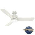 thumbnail image 2 of Hunter - Bolsa Indoor Ceiling Fan With Light, Remote, 52-inch, Fresh White, Casual-style, 6-speed DC Motor, 52966, for Living Rooms, Bedrooms, 2 of 16