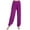 Purple, variant on Women's High Waisted Baggy Comfy Pants Casual Ankle Length Trouser Beach Pants for Women flowy pants Elastic Waist Jogger Pants Yoga and Dance Pants The Waist Wide Leg Lightweight pants