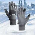 thumbnail image 2 of yocbz Cozy Season Gloves - Unisex Thermal Winter, Touch Screen, Windproof Waterproof Warm Gloves (Grey,L), 2 of 9